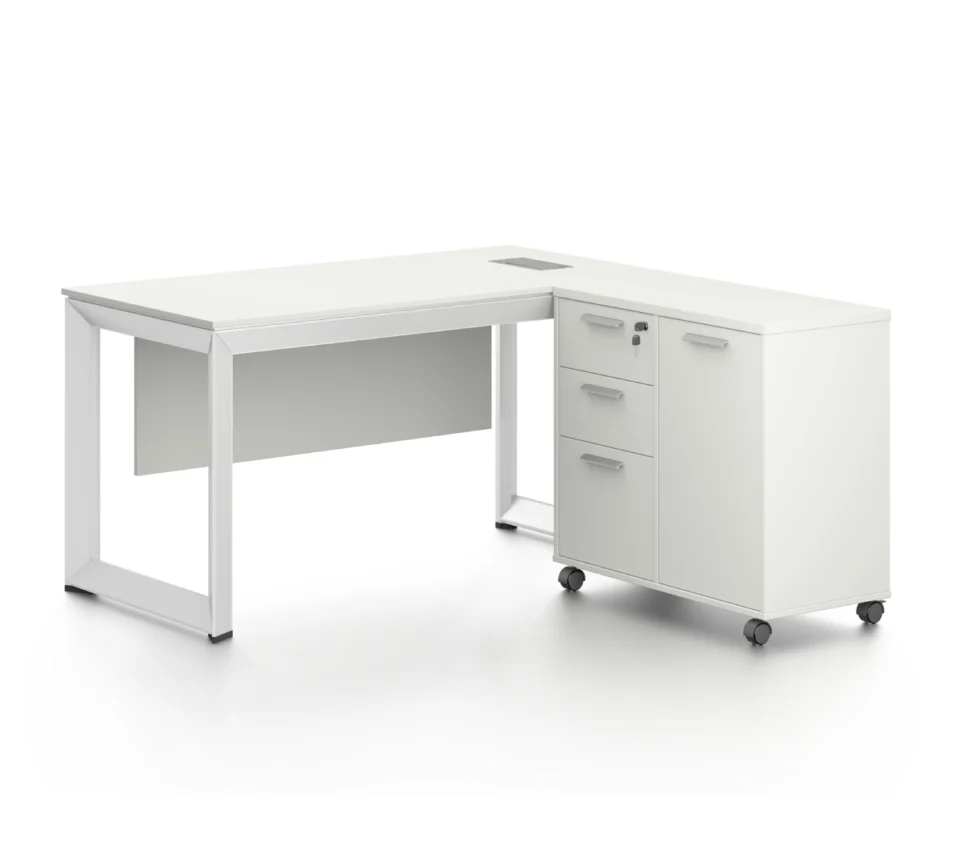 L- Shaped Desk with Metal Legs - DG16 Series
