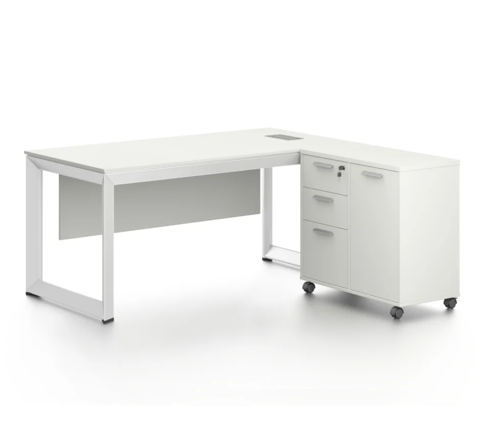 L- Shaped Desk with Metal Legs - DG16 Series