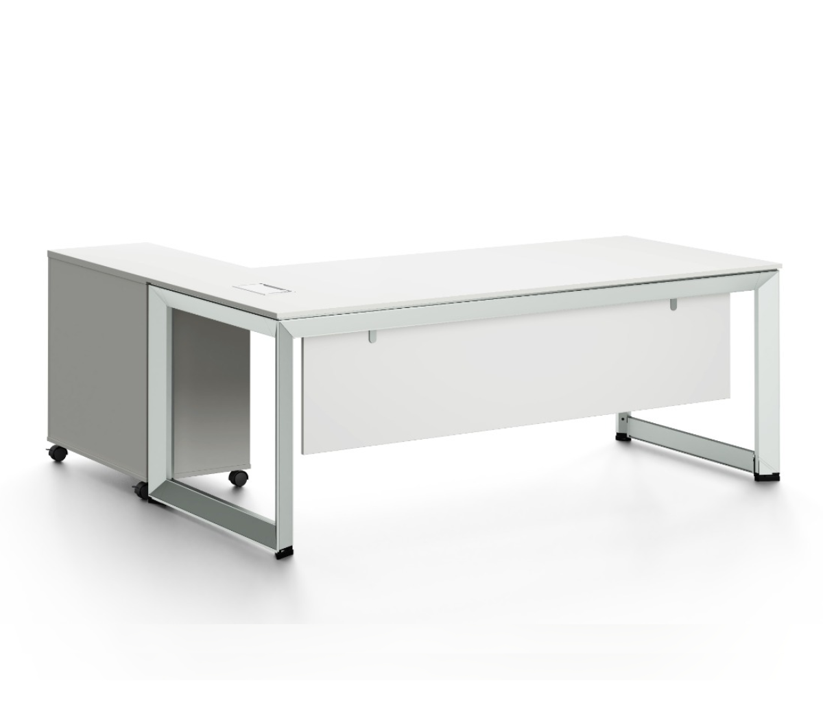 L- Shaped Desk with Metal Legs - DG16 Series