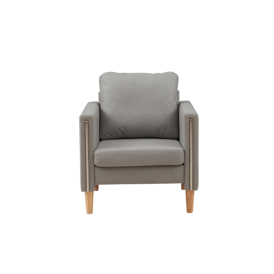 single Seater Office Sofa – Grey Fabric – AJXP246 Series