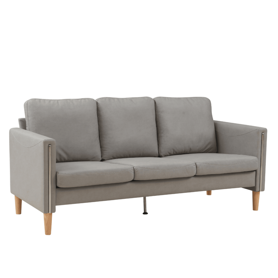 3‑Seater Office Sofa – Grey Fabric – AJXP246 Series