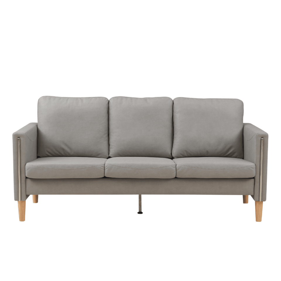 3‑Seater Office Sofa – Grey Fabric – AJXP246 Series