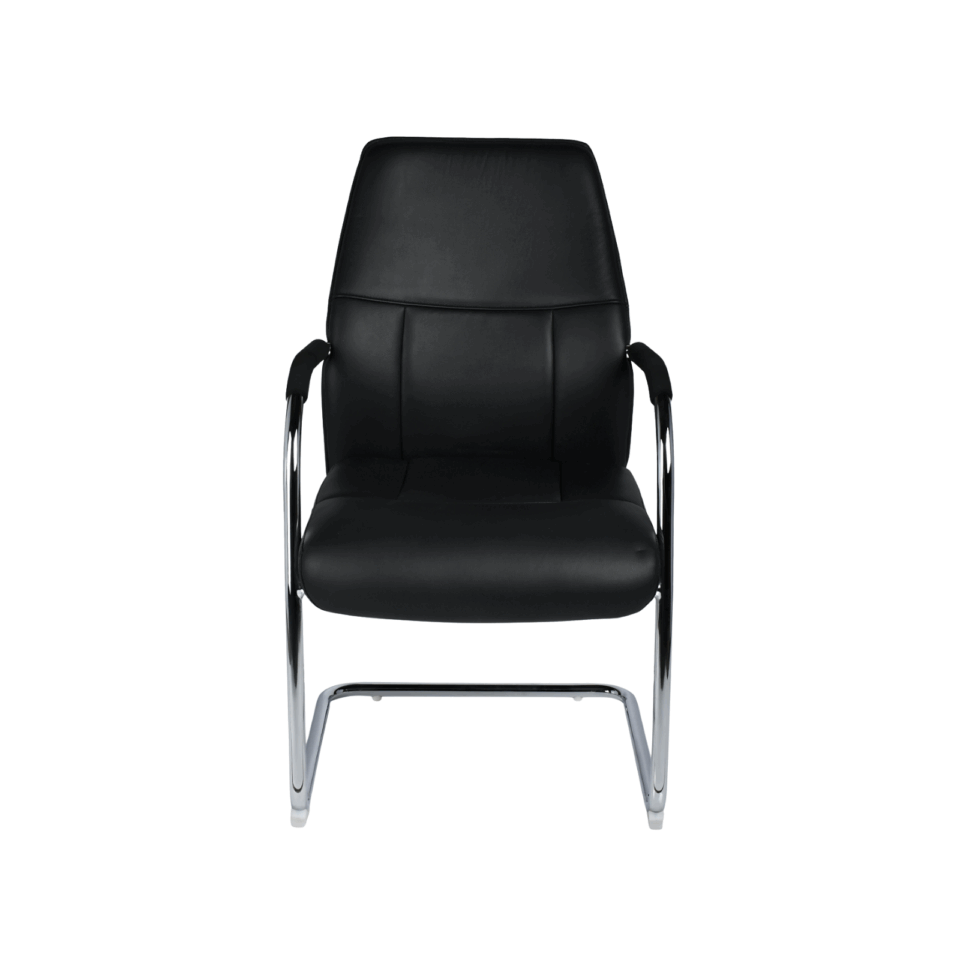 LEATHER VISITOR CHAIR