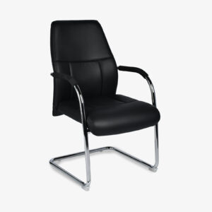 LEATHER VISITOR CHAIR