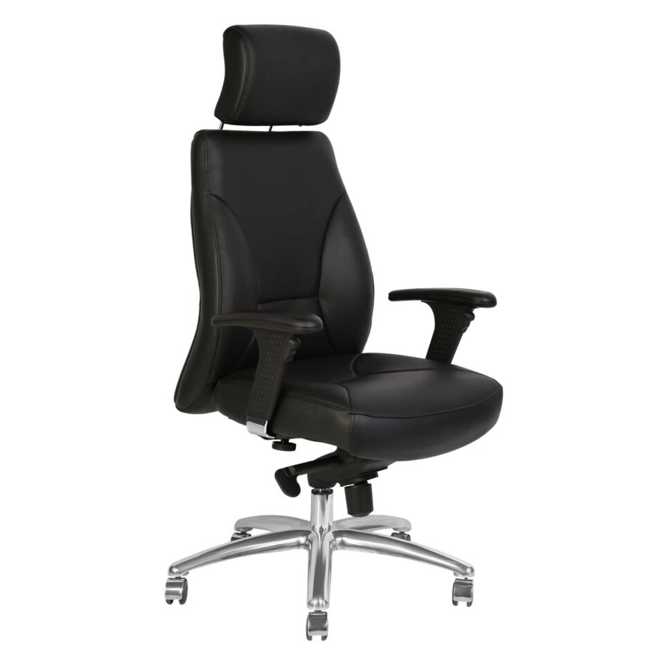 HIGH-BACK LEATHER CHAIR