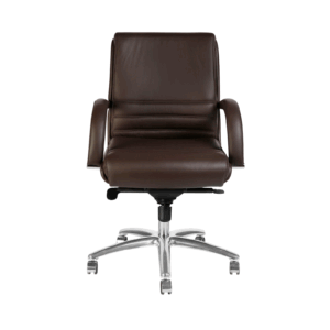 LEATHER LOW BACK CHAIR