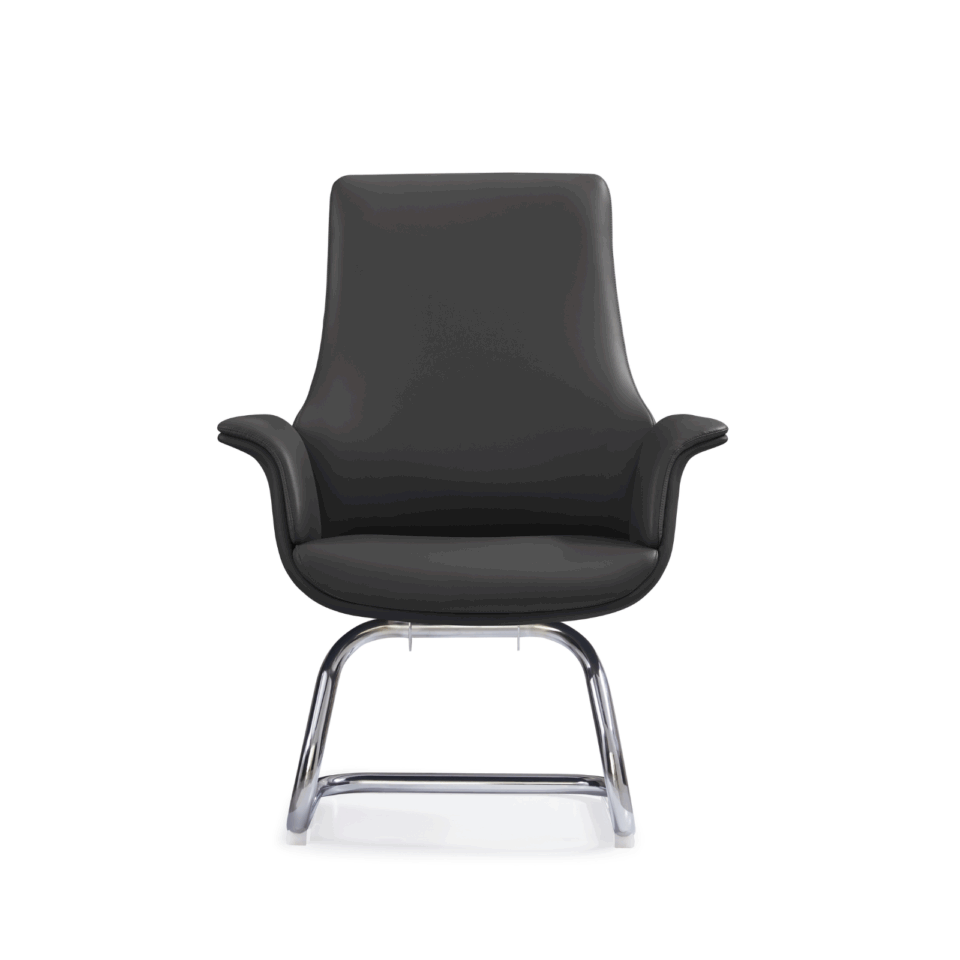 LEATHER VISITOR CHAIR