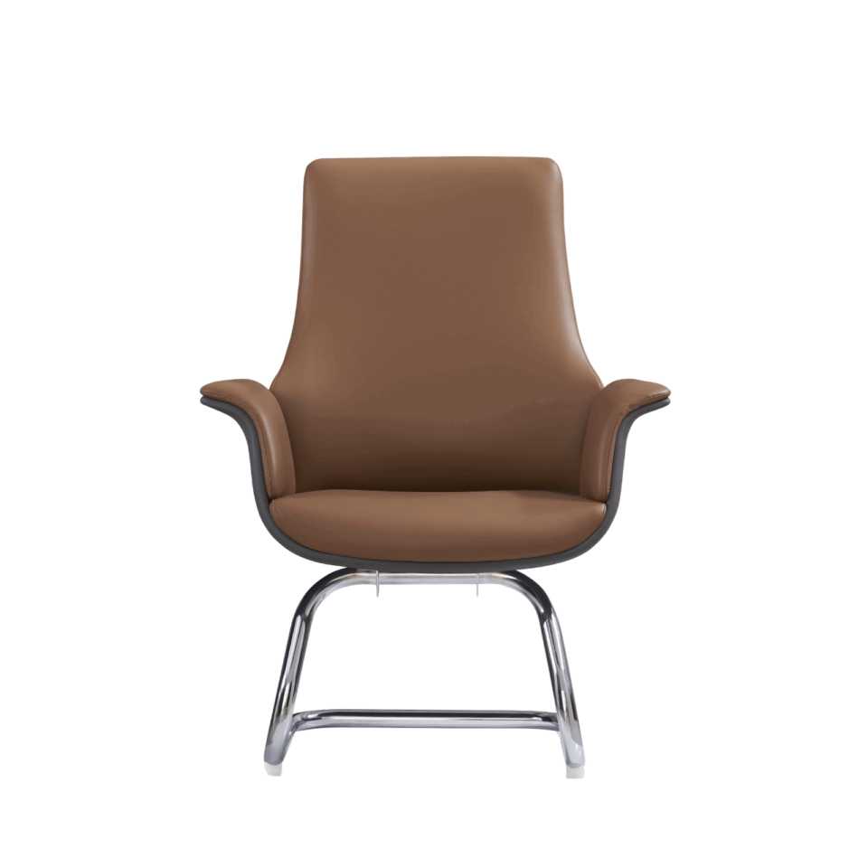 LEATHER VISITOR CHAIR