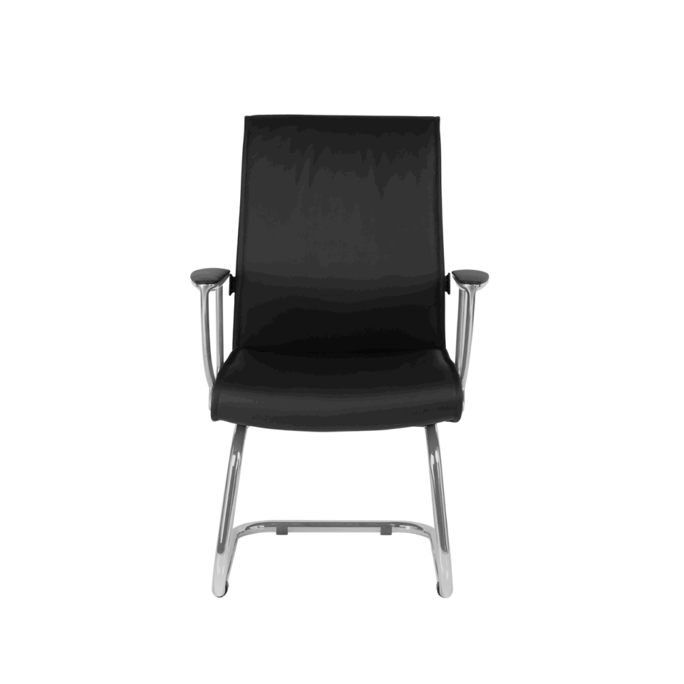 LEATHER VISITOR CHAIR