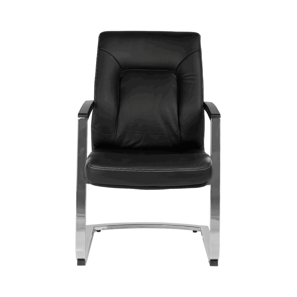 LEATHER VISITOR CHAIR
