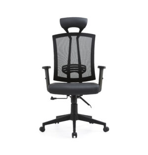 Executive High Back Chair with Mesh Back and PU Seat