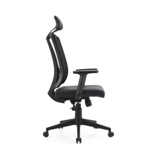 Executive High Back Chair with Mesh Back and PU Seat