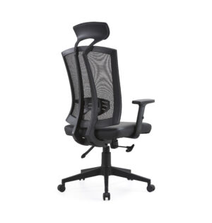 Executive High Back Chair with Mesh Back and PU Seat