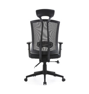 Executive High Back Chair with Mesh Back and PU Seat