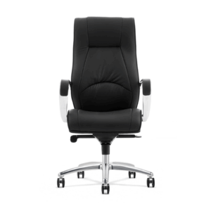 Ergonomic swivel chair UAE – FK147 Series in black PU leather with high back