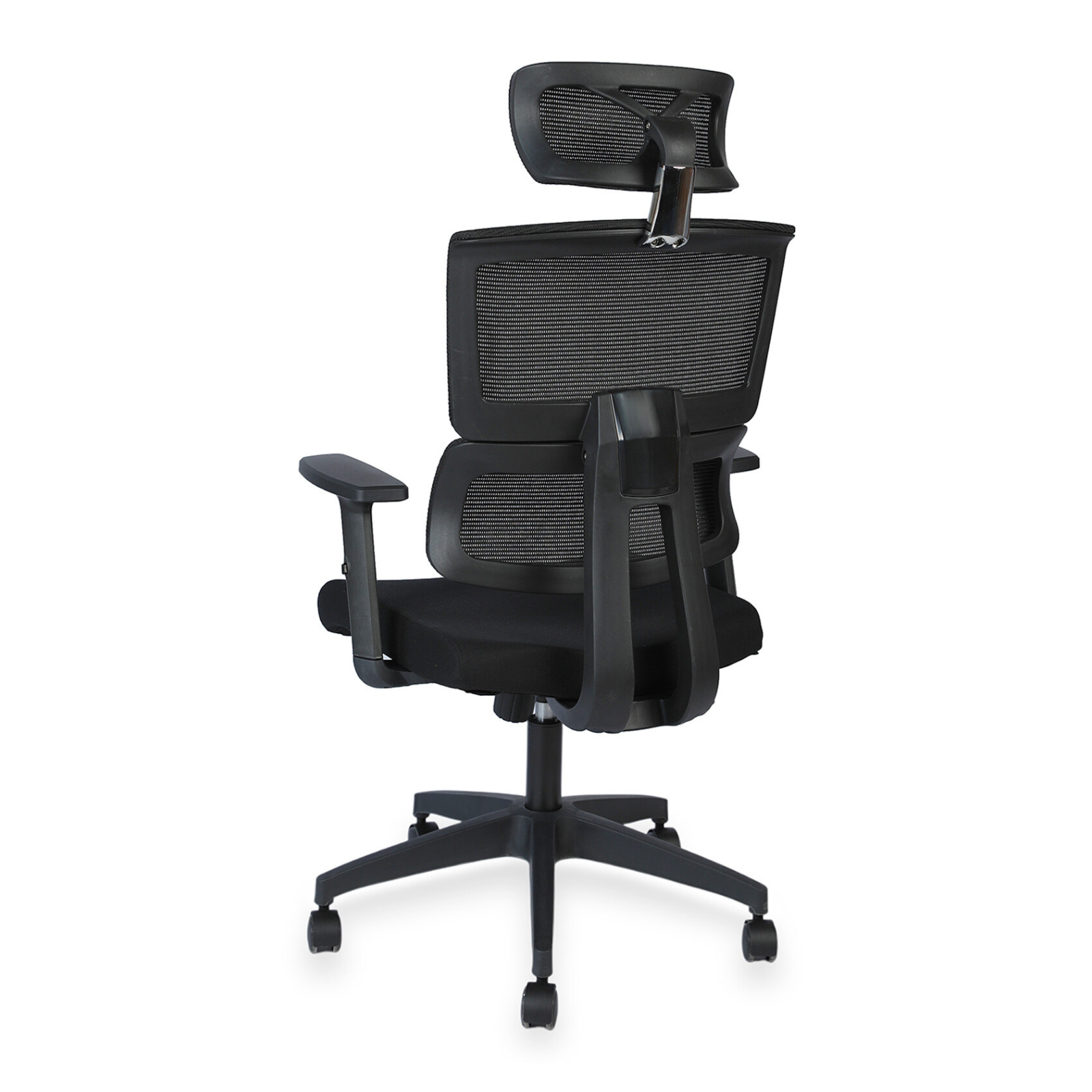 High Back Chair in Black Mesh