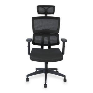 High Back Chair in Black Mesh