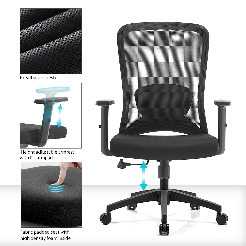 Mid Back Staff Mesh Office Chair