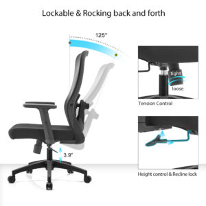 Mid Back Staff Mesh Office Chair