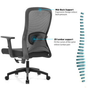 Mid Back Staff Mesh Office Chair