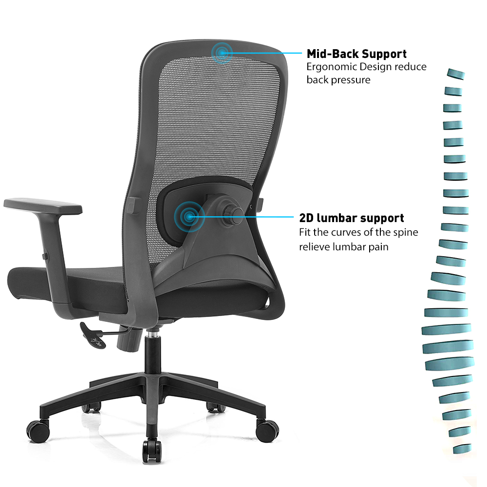 Mid Back Staff Mesh Office Chair