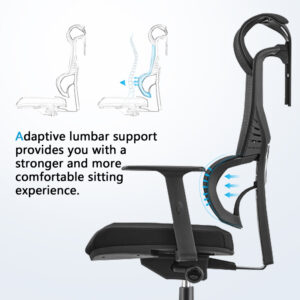 Ergonomic high back mesh chair