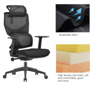 Ergonomic high back mesh chair