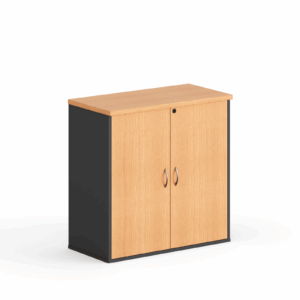 LOW CABINET WITH WOODEN SWING DOORS