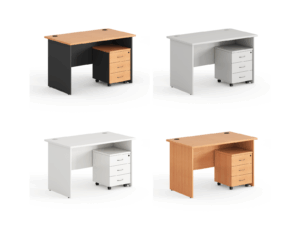 MOBILE PEDESTAL WITH TABLE