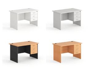 TABLE WITH FIXED PEDESTAL