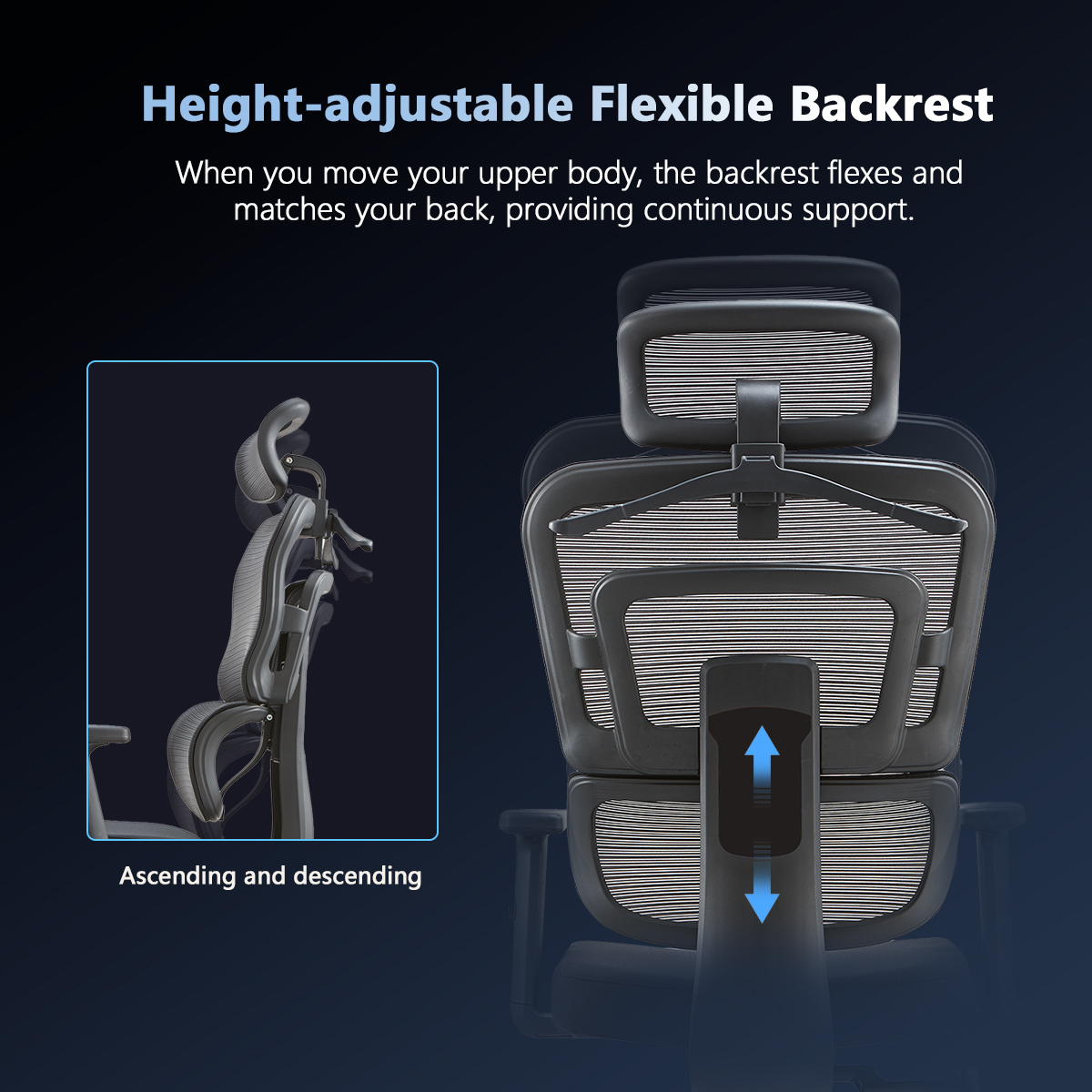 High Back Ergonomic Office Mesh Chair