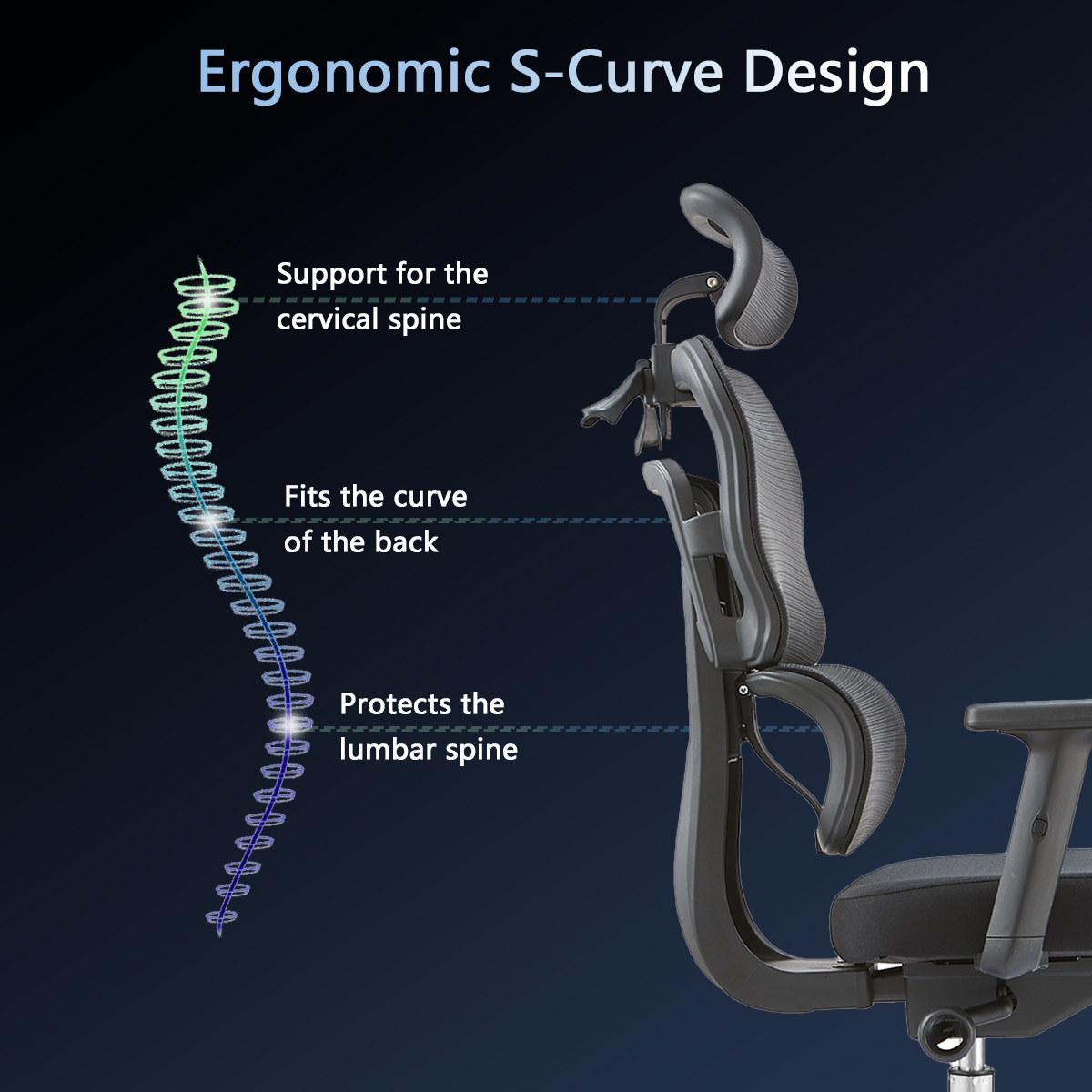 High Back Ergonomic Office Mesh Chair