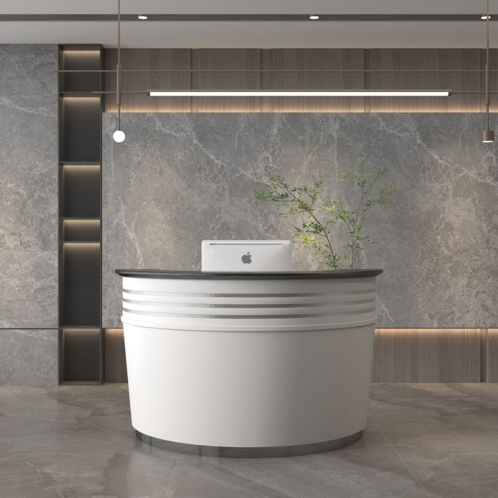 Reception Desk – GDHRDTC160 WH