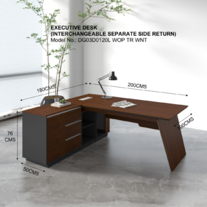 Executive Desk with Movable Side Extension – DG03 Series