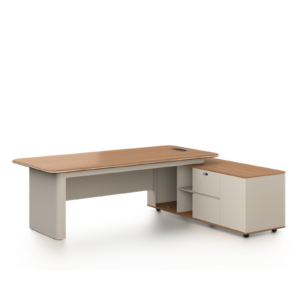 Executive Desk with PVC Top & Side Extension – DG39 Series