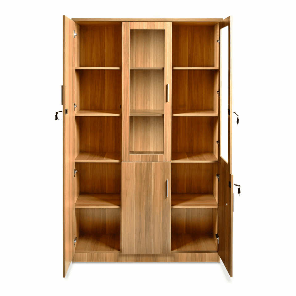 Wooden File Cabinet with Lock